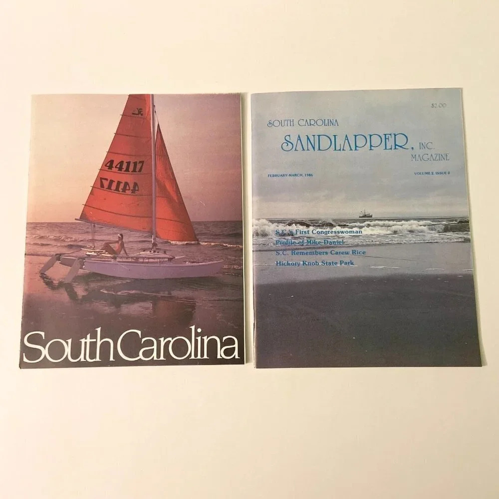 Vintage 1980s South Carolina Travel Guide and Sandlapper Magazine Booklets